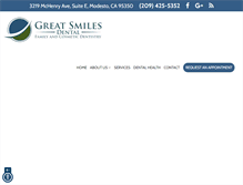 Tablet Screenshot of greatsmilesdental.com